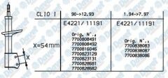 AMORTISOR ON RENAULT CLIO I 1.2 1.4 1.7 1.8 1.9D 90-07/97