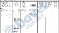 MOTOR SEGMAN 80.50MM 0.40 FIAT DOBLO STILO BRAVO BRAVA MAREA 1.6 16V