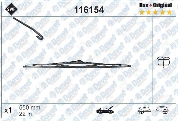 SWF SILECEK SUPURGESI SURUCU TARAFI 550MM MERCEDES VITO   ####