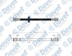 ARKA FREN HORTUMU VW CADDY II 95-04   ####