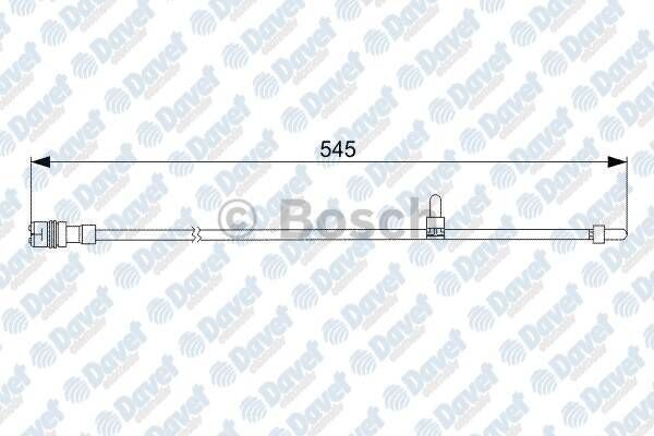E:NO BOSCH 1987473066 FREN BALATASI IKAZ KABLOSU 545MM PORSCHE 911 CABRIOLET TARGA 3.8   ####