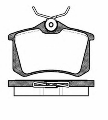 ARKA FREN BALATASI RENAULT MEGANE II PEUGEOT P307 CITROEN C3 C4 CADDY 04-15 GOLF 84-16 PASSAT 97- 17 MM