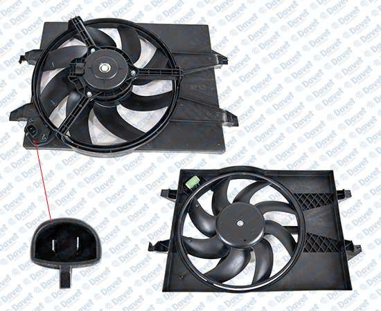 FAN MOTORU DAVLUMBAZLI KLIMALI FIESTA V 01>06 FUSION 01>12 1.6 16V MAZDA II MAZDA III