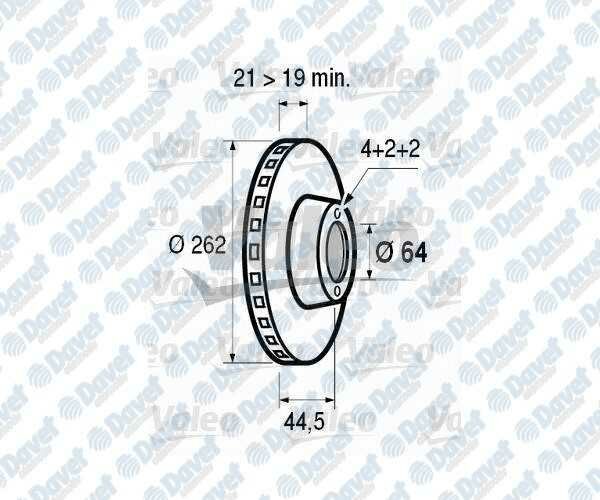 FREN DISKI ON HAVALI 262 MM ROVER HONDA 200 400 96- CIVIC 1.5 1.5I 1.6I 1.6 VTEC 1.6 VTI 90-CRX 1.6 16V VTEC 90-91