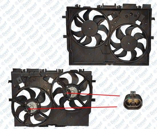 FAN MOTORU SU+KLIMA DAVLUMBAZLI DUCATO BOXER III-JUMPER III 06-> KARSAN JEST 2.3 12 >  CIFT FANLI