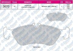 FREN BALATASI ARKA WVA 21593  VW LT35 II  MB SPRINTER 1996->