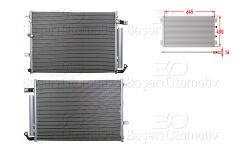 KLIMA RADYATORU 645X450X16 | JEEP CHEROKEE 2.0 2.2CRD 2.4 3.2V6 13 > | WISCO