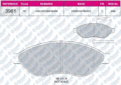 FREN BALATASI ON WVA 24468 FIAT DUCATO PEUGEOT BOXER CITROEN JUMPER II 2.2HDI 06->