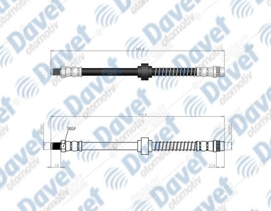 ON FREN HORTUMU PARTNER 96-08 XSARA 98-05 BERLINGO 96->