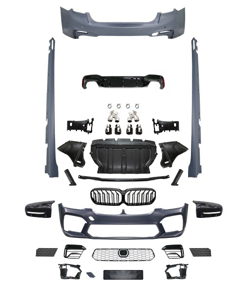 Gövde Kiti G30-LCI PDCli:Arka, 00-00-Çıkış, Mrşp-li, Panj-lu, Egz.Uçlu, Ayna Kapakları -///M5 (F90-LCI) STYLE- 2020-