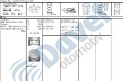 MOTOR PISTON SEGMAN 6.40ÖÖ 0.40 FIAT BRAVA BRAVO PALIO SIENA MAREA 1.6 16V