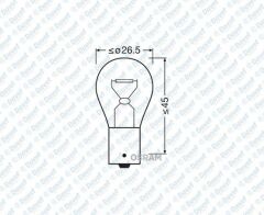 AMPUL 12V 21W STOP VE SINYAL 93   ####