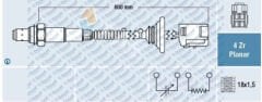 OKSIJEN SENSORU COROLLA 1.6-1.8 VVT-I 02-06-AVENSIS 1.6 VVT-I 03-08 T25 ZZ123 3ZZFE