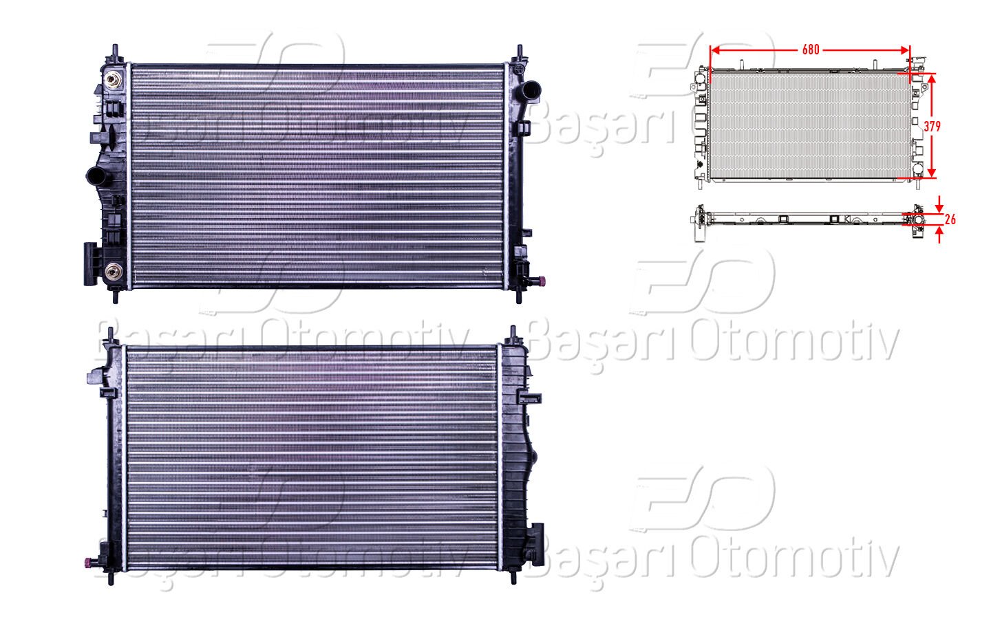 SU RADYATORU MEKANIK AT 680X379X26 | OPEL INSIGNIA 2.0 OTOMATIK 68X40 08 > | AUTOLUX
