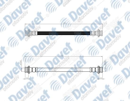 ARKA FREN HORTUMU MICRA II ABSSIZ  92-03   ####