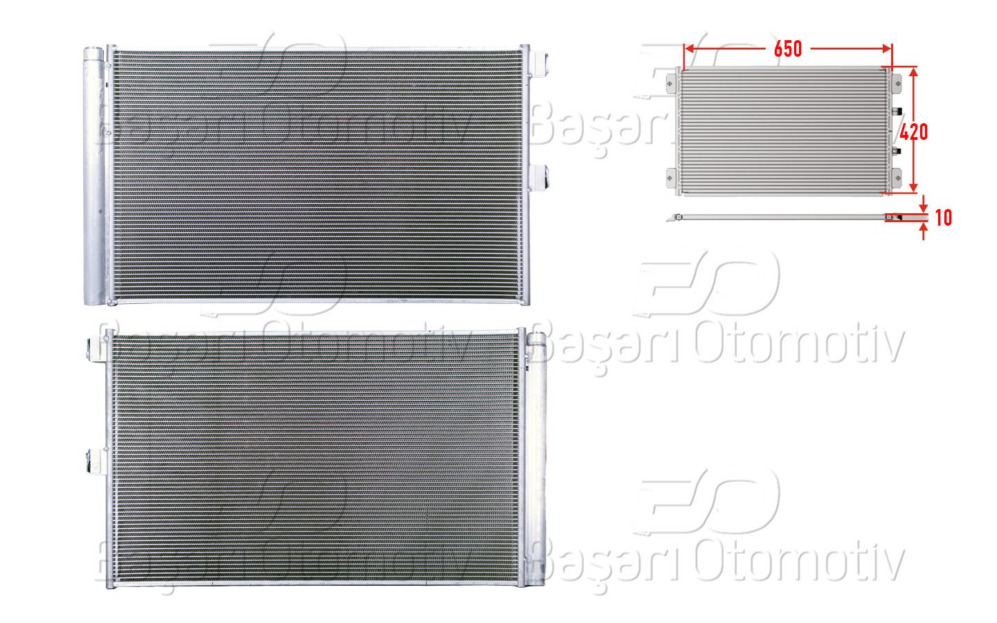 KLIMA RADYATORU 650X420X10 | MERCEDES-BENZ A-45 AMG. CLA-45 AMG 12> | WISCO