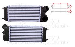 TURBO RADYATORU (INTERCOOLER) 300X142X80 | FORD FIESTA 6 (CB1, CCN) 1.6 TDCi 08-12 FIESTA 6 Van 1.6 TDCi 09> | WISCO