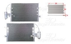 KLIMA RADYATORU 583X381X16 | MERCEDES-BENZ VANEO 03> | WISCO