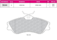 ON FREN BALATASI  WVA 23124 FISSIZ PEUGEOT PARTNER BERLINGO 96> EM