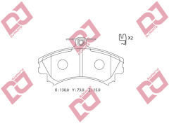 ON DISK BALATA MITSUBISHI CARISMA (95-06), COLT (04-) 14'' JANT / VOLVO S40 I (95-00)