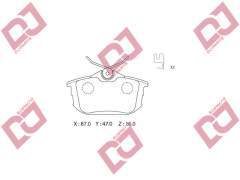 ARKA DISK BALATA MITSUBISHI CARISMA (97-06), COLT (04-) 15'' JANT / VOLVO S40 I (95-03)