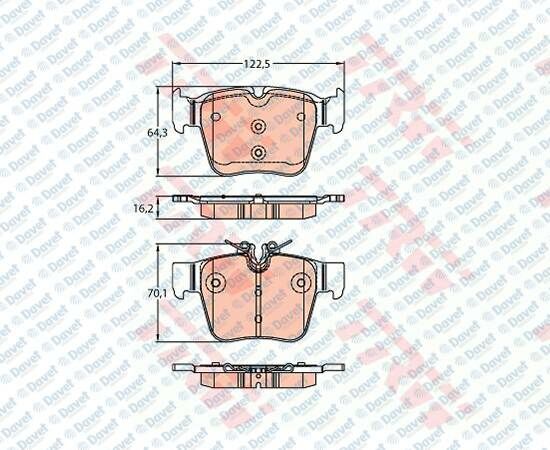 ARKA FREN BALATASI MERCEDES X253 15>19 W205 15>18 S205 15>18 C253 16>19