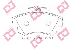 ON DISK BALATA MITSUBISHI CARISMA (97-06), COLT (04-) 15'' JANT / VOLVO S40 I (95-03)