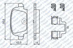 FREN BALATASI ARKA WVA 23284 14mm CORSA C TIGRA 00-09