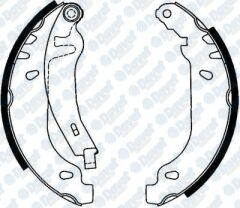 ARKA FREN BALATASI PABUCLU 180X42MM R21 MANAGER CLIO TWINGO 90-98