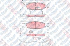 ON FREN BALATASI JEEP GRAND CHEROKEE 2.5 2.5TD 3.1 91-01  2.7CRDI 4.0 4.7  99-9.05