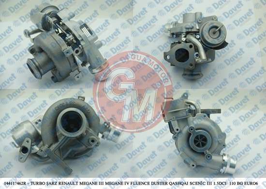 TURBO SARJ MEGANE III - MEGANE IV - FLUENCE - DUSTER - QASHQAI - SCENIC III 1.5DCI 110 BG EURO6 13-->