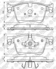 FREN BALATASI ON 152MM C4 PICASSO II 13-> 308 II 14-> 3008 SUV-5008 SUV 16-> 508 18->