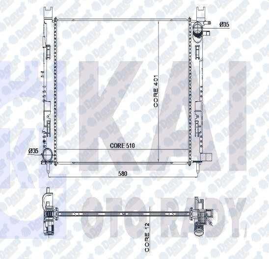 SU RADYATORU BRAZING 12MM RENAULT IV CAPTUR DACIA DOKKER DUSTER LOGAN MCV LODGY SANDERO II 1.5DCI 1.6 12- ORJINAL