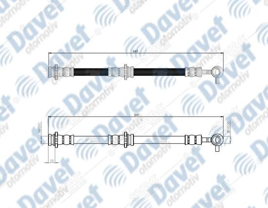 ON SOL FREN HORTUMU QASHQAI 07->