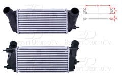 TURBO RADYATORU (INTERCOOLER) 300X146X80 | FORD B-MAX ECOSPORT FIESTA TOURNEO COURIER TRANSIT COURIER 1.0 ECOBOOST12 > | WISCO