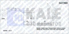KALORIFER RADYATORU FOCUS II 03 >11 FOCUS II C MAX 04 >11 KUGA 08>12 MAZDA 3 06>09 MAZDA 5 05-> VOLVO C30-C70 II-S40 II-V50 06>12