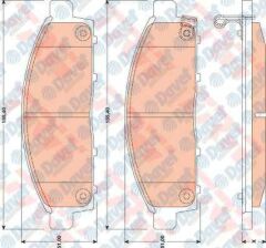 ON FREN BALATASI L200 2.5 D 4X4 06 - 12 - L200 2.4 15 >