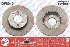 ON FREN DISKI AYNASI HAVALI 1.3-1.4-1.6 BENZINLI HYUNDAI GETZ 02 > 241mm