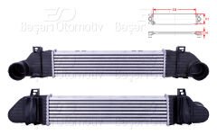 TURBO RADYATORU (INTERCOOLER) 530X113X64 | MERCEDES-BENZ S SERISI (W220) S 320 CDI A-T 98-05 | WISCO