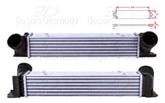 TURBO RADYATORU (INTERCOOLER) 509X97X85 | BMW E81 1.16D 1.18D 1.20D E90 3.16D 3.18D 3.20D 3.20D XD E81 X1 1.6D 1.8D 2.0D SDRIVE 04 > | WISCO