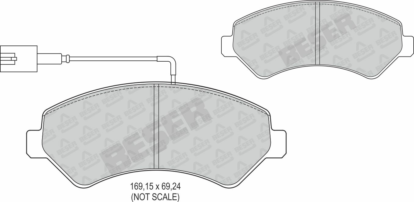 ON FREN BALATASI FIAT PEUGEOT CITROEN DUCATO BOXER JUMPER YM 06> KARSAN JEST WVA 24466 CIFT FISLI AKSESUARSIZ