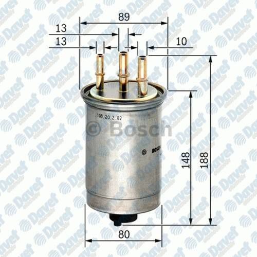 YAKIT FILTRESI FORD CONNECT 90PC 1.8TDCI MONDEO 2.0TDDI FOCUS 1.8TDCI