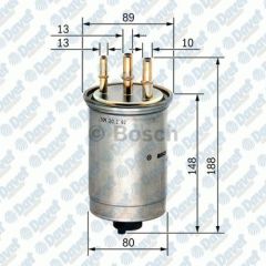 YAKIT FILTRESI FORD CONNECT 90PC 1.8TDCI MONDEO 2.0TDDI FOCUS 1.8TDCI