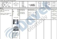 MOTOR PISTON SEGMAN 69.60MM STD OPEL ASTRA J CORSA D MERIVA 1.3 CDTI MERIVA 1.3 MTJ PICK UP PANDA FIORINO QUBO IDEA PUNTO EURO 4 1.3 75 HP MTJ 16V EURO 5 95 PSA 13DTE 4 SIL. DIZEL 1248CC 75HP 95 70KW 16.8:1