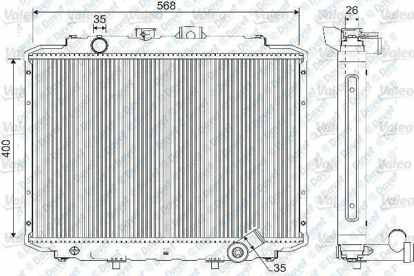 SU RADYATORU MITSUBISHI L300 BOX / BUS  2.0 4WD-2.5 D 86-13 HYUNDAI H100 BOX / BUS 2.5 D / 2.4 93-00   ####