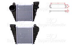 TURBO RADYATORU (INTERCOOLER) 185X205X85 | VW GOLF4 1.9 TDI 97 05 | AUTOLUX