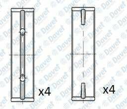 ANA YATAK 0.25MM SEAT/SKODA/AUDI 1.2   ####