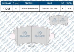FREN BALATASI ARKA WVA 24421 INSIGNIA A 09 -> 17INC