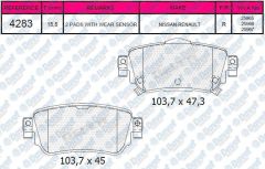 FREN BALATASI ARKA WVA 25965 QASHQAI 14-> KADJAR 15->