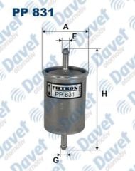 BENZIN FILTRESI P106 P206 P307 P407 P308 P508 P207 P3008 C2 C3 C4 C5CLIO MEGANE LAGUNA DUSTER SANDERO LOGAN SOLENZA 1.4 / 1.6 / 1.8 / 2.0 16V NAVARA D40 3.0DT 10> / QASHQAI 1.5DT 06>